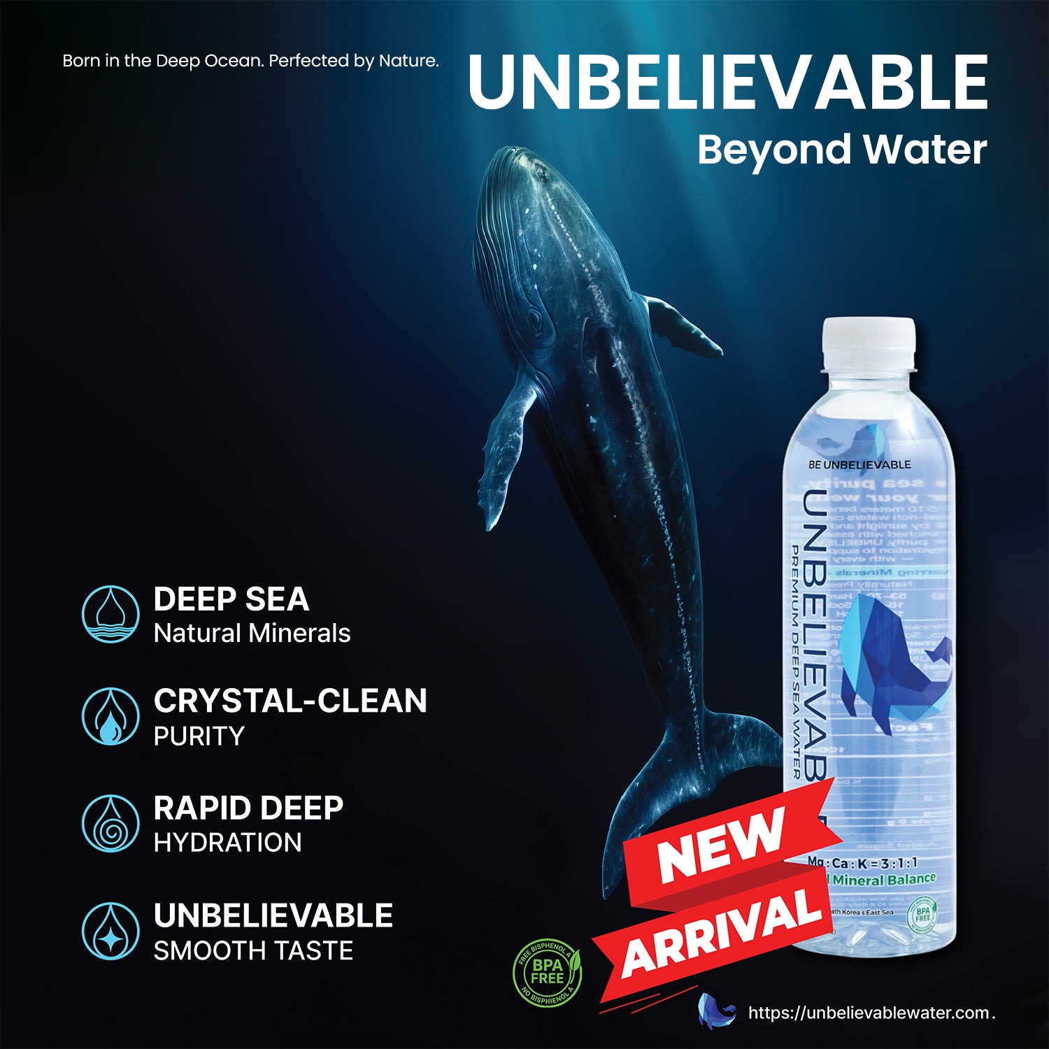 UNBELIEVABLE Deep Sea Water - 6 Pack